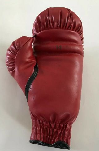 Vintage Everlast Boxing Glove 14 Oz.  Left Only One Red Small 3