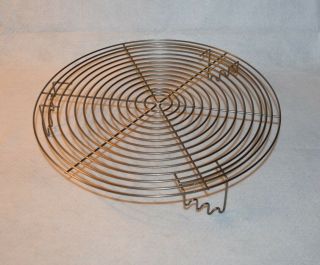 Vintage Metal Wire Round 12 " Footed Cooling Rack Pie Cake Baking