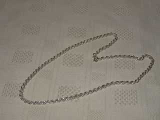 1 Attractive Vintage Sterling Silver Necklace / Chain - 18 " - 10.  15g
