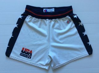 Vintage Usa Dream Team Ii Champion Eu Shorts.  Fully Laser Printed.  Size: Large.