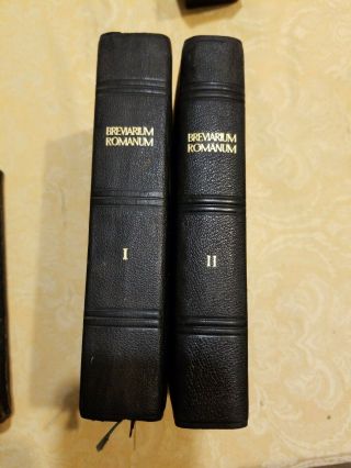 Breviarium Romanum I & Ii 1961 Leather With Leather Case