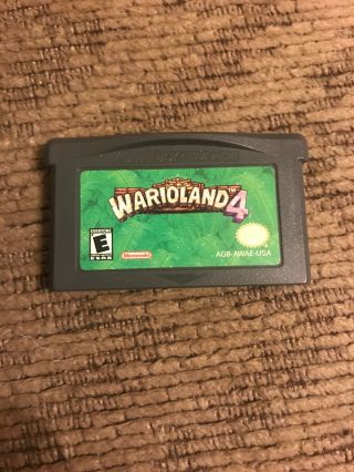 Wario Land 4 Authentic Nintendo Game Boy Advance Gba Warioland Vintage Game