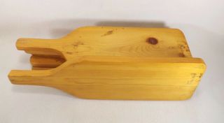 Vintage Set of 6 Large Handled Wooden Wood Candy Serving Paddles 17 