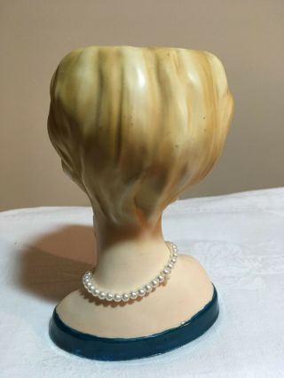 Vintage Lefton Ladies Head Vase 1960 ' s 5 1/2 