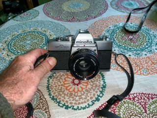 Vintage " Minolta Sr T 200 ",  35mm Camera,  Camera,  With Extra Lens,