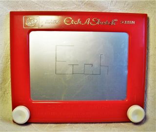 Classic Vintage Ohio Art® Red 505 Etch A Sketch® 9 " Magic Screen Toy 1980 