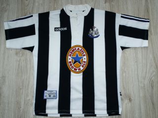Authentic Vintage Adidas Newcastle United 1995/96/97 Home Size M