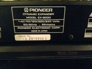 Pioneer EX 9000 Dynamic Range Expander Fantastic Made in Japan 5