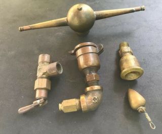 Five Unique Unusual Vintage Brass Valves - Doodads - For Your Steampunk Project