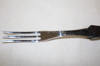 Vintage Cutco Classic Brown Handled Carving Or Turning 3 - Prong Fork 1726