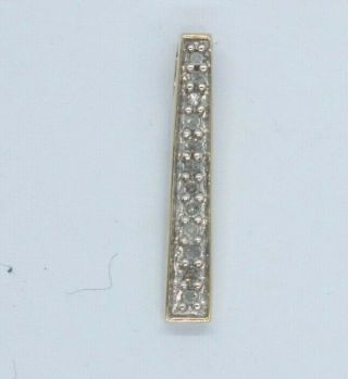 Vintage 9ct Yellow Gold Diamond Pendant.