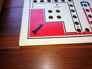 Vintage MARBLE OUT Drueke 557 B zip code 49504 wooden game board 3