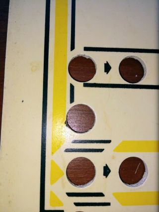Vintage MARBLE OUT Drueke 557 B zip code 49504 wooden game board 4