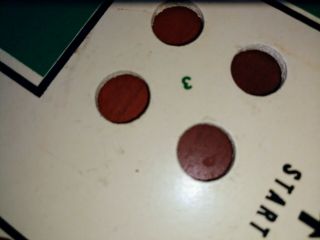 Vintage MARBLE OUT Drueke 557 B zip code 49504 wooden game board 6