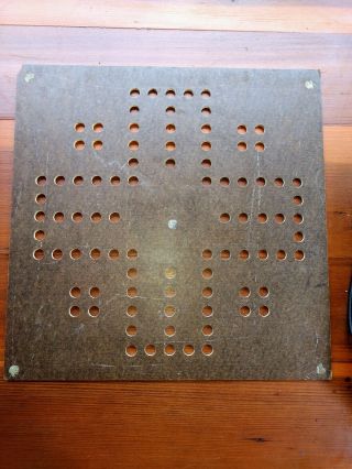 Vintage MARBLE OUT Drueke 557 B zip code 49504 wooden game board 7