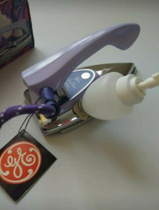 Vtg GE Purple Sewing Iron F 87 Sew Press Featherweight Quilters Lavender 3