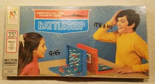 Vintage Battleship 1971 Milton Bradley Board Game,
