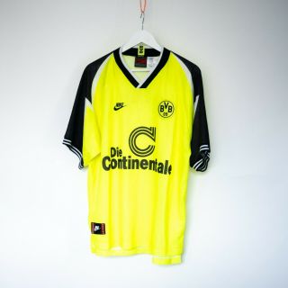 Borussia Dortmund Nike Home 1995/1996 Vintage Retro Football Shirt