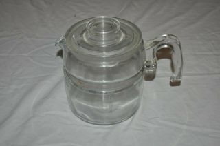 Vtg Pyrex Complete 4 - 6 Cup Stove Top Glass Coffee Percolator Pot Only