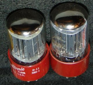 NOS RCA RED BASE Matched pair 5992 6SN7GT VT - 231 6SN7 Tube ' s 2