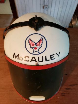 Vintage 60s Atomic Rocket Astronaut McCAULEY Space Helmet Mid Century Toy 2