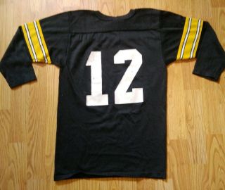 Vintage Pittsburgh Steelers Rawlings Bradshaw 12 NFL Jersey 70s Youth L (14 - 16) 4