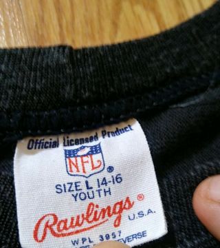 Vintage Pittsburgh Steelers Rawlings Bradshaw 12 NFL Jersey 70s Youth L (14 - 16) 5