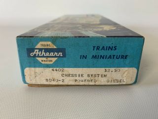 Vintage Athearn Chessie Systems HO Scale Locomotive Model Train Engine 2