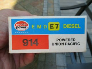 Vintage Model Power EMD E7 Diesel No.  914 Union Pacific,  OB 2