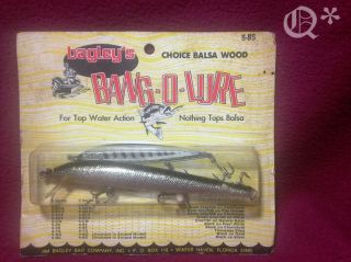 Vtg Bagley 5 - Bs Babg O Lure Wood Fishing Lure
