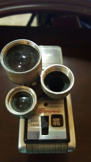 Vintage Kodak Brownie 8mm Movie Camera 8 mm F/2.  3 Lens Made in USA,  ART DECO 4