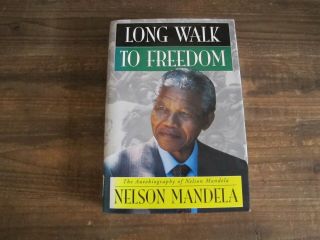 Nelson Mandela Signed Long Walk To Freedom Autobiography Of 1st Edition & Print