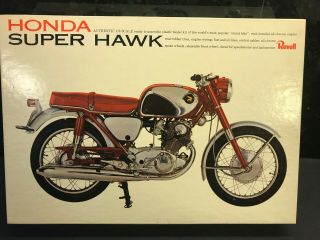 Vintage Revell Partially Assembled Honda Hawk Model Kit