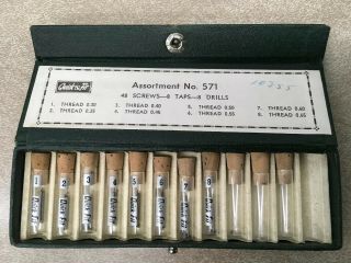 Vintage Hr Quick Fit Tap And Drill Assortment No.  571