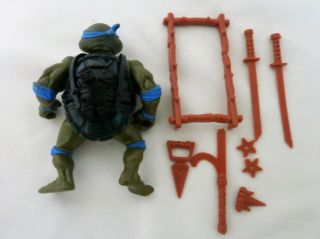 Vintage 1988 Teenage Mutant Ninja Turtles Leonardo Action Figure Complete 2
