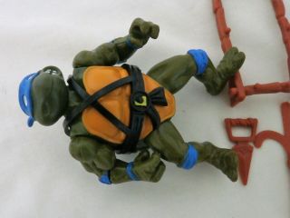 Vintage 1988 Teenage Mutant Ninja Turtles Leonardo Action Figure Complete 3