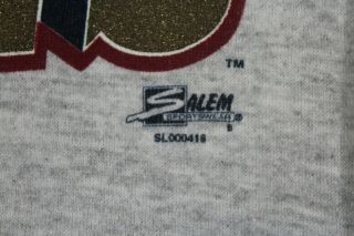 Denver Nuggets Vintage 90 ' s NBA Big Logo Sweatshirt Large Salem USA Mutombo 3