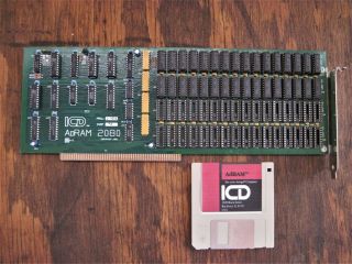 Commodore Amiga " Icd 2080 Expansion Memory Card ",  With 4mb Of Fast Ram