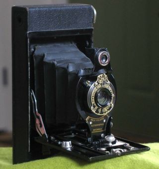 1915 Kodak Square Edge No.  2 Folding Autographic Brownie Camera With Stylus