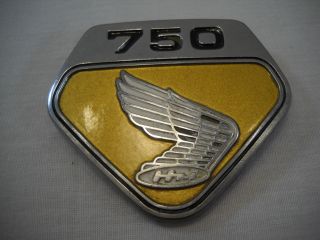 Vintage 750 Honda Motorcycle Cover Emblem 1969 - 1970 Gold Wings