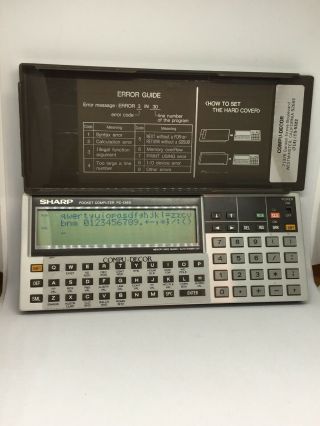 Sharp Pc - 1360 Pocket Computer