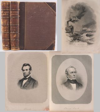 2vol 1868 1st Ed W A Crafts Southern Rebellion Civil War Book Set W/ Engravings