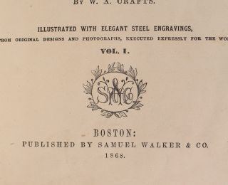 2vol 1868 1st Ed W A Crafts SOUTHERN REBELLION Civil War Book Set w/ Engravings 8