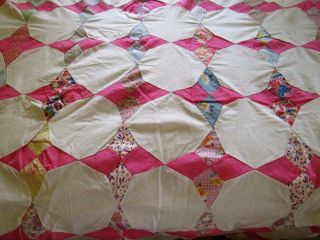 Vintage Hand Sewn Quilt Top