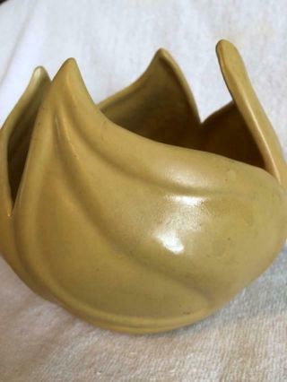 Vintage VAN BRIGGLE Yellow Pottery 5 1/4 