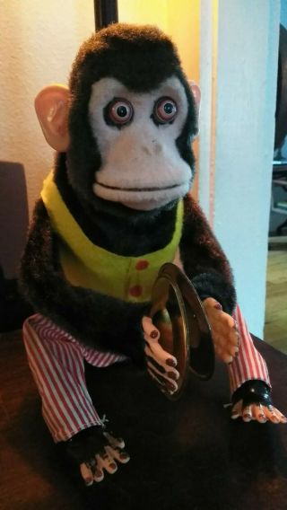 Vintage Ck Jolly Chimp Cymbal Clapping Monkey / Battery Operated / Japan
