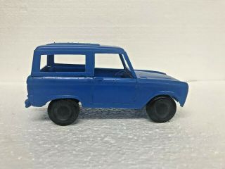 Vintage 1966 Blue Processed Plastic Ford Bronco Toy Made In Usa Unmarked