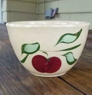 Vintage Retro Watt Usa Pottery 7 1/2 Inch Apple Mixing Nesting Bowl