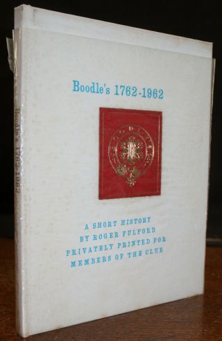 1962 Boodles 1762 - 1962 A Short History Privately Printed Limited Edition Club