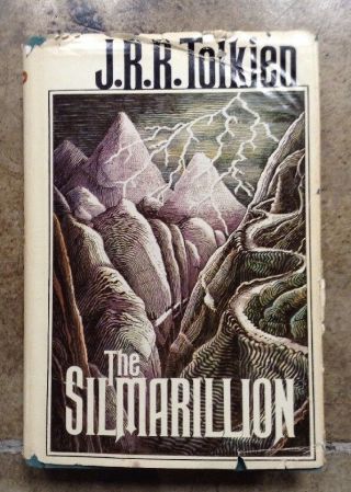 C18 1977 The Silmarillion J.  R.  R.  Tolkien First American Edition With Map Hobbit